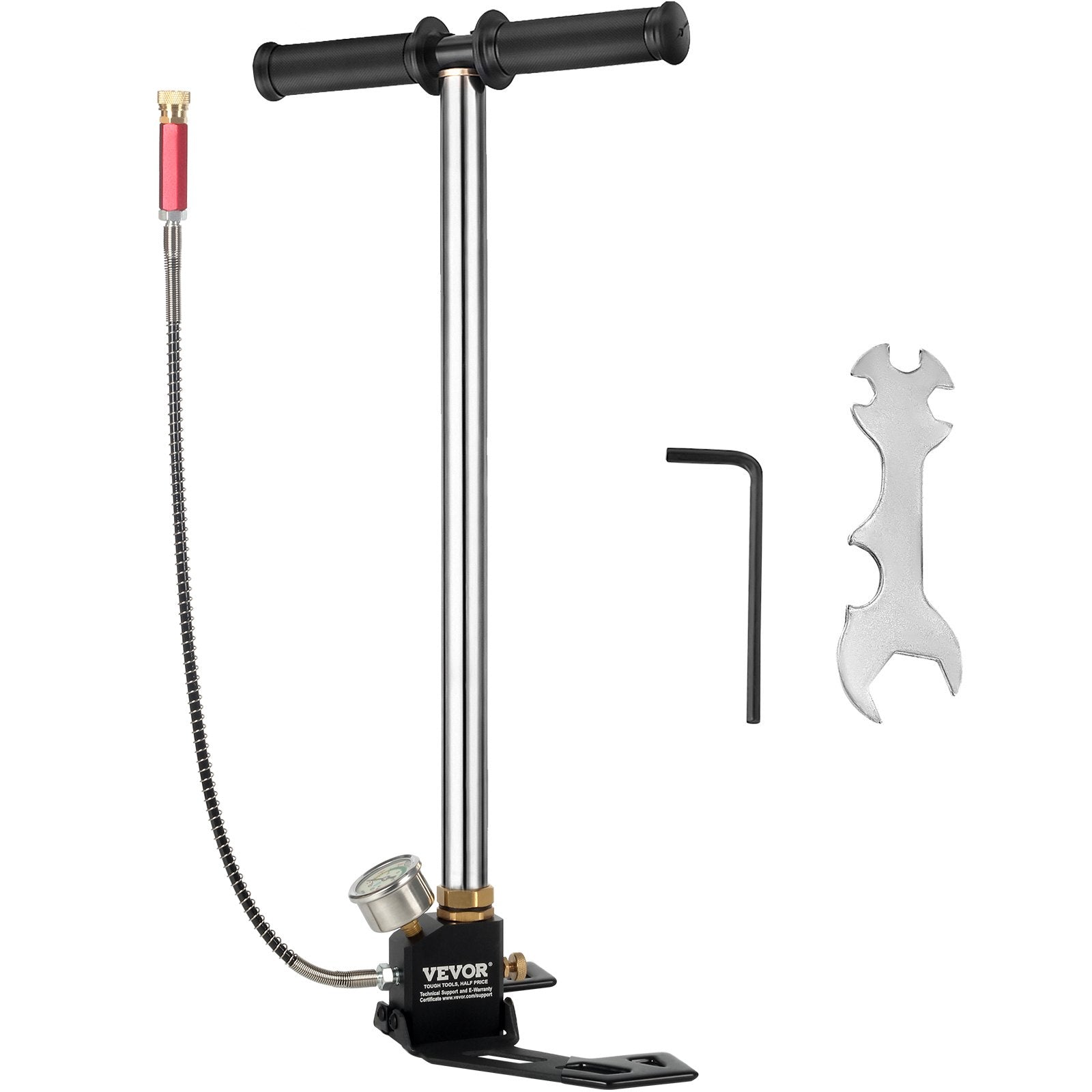 VEVOR Airgun PCP Pump 4500PSI High Pressure Hand Pump 3 Stage Pump Chamber PCP Air Pump 