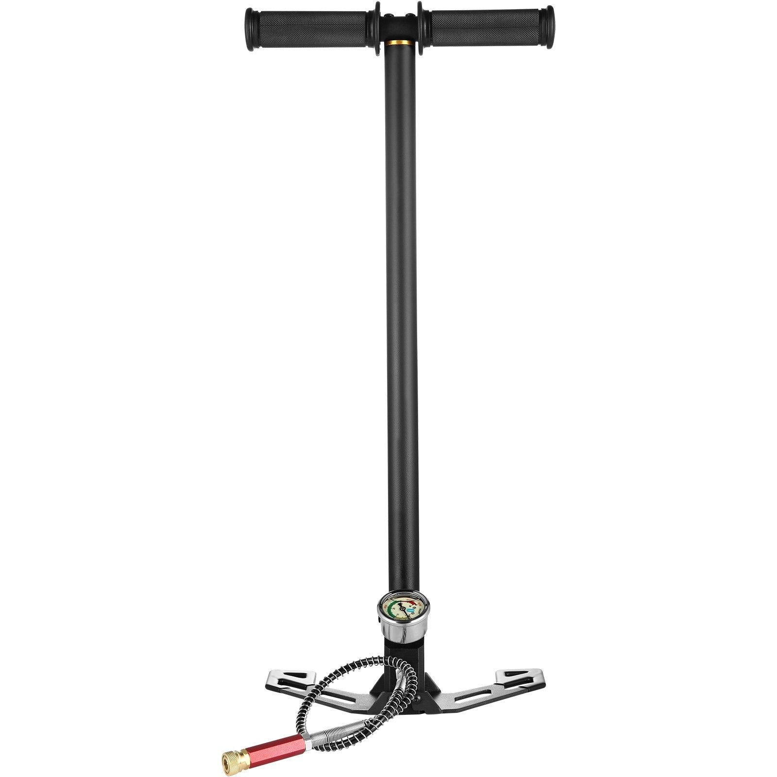 VEVOR High Pressure Hand Pump 3 Stage Airgun PCP Pump 4500PSI Stirrup Pump Air Rifle Filling Stirrup Pump(30MPA) 