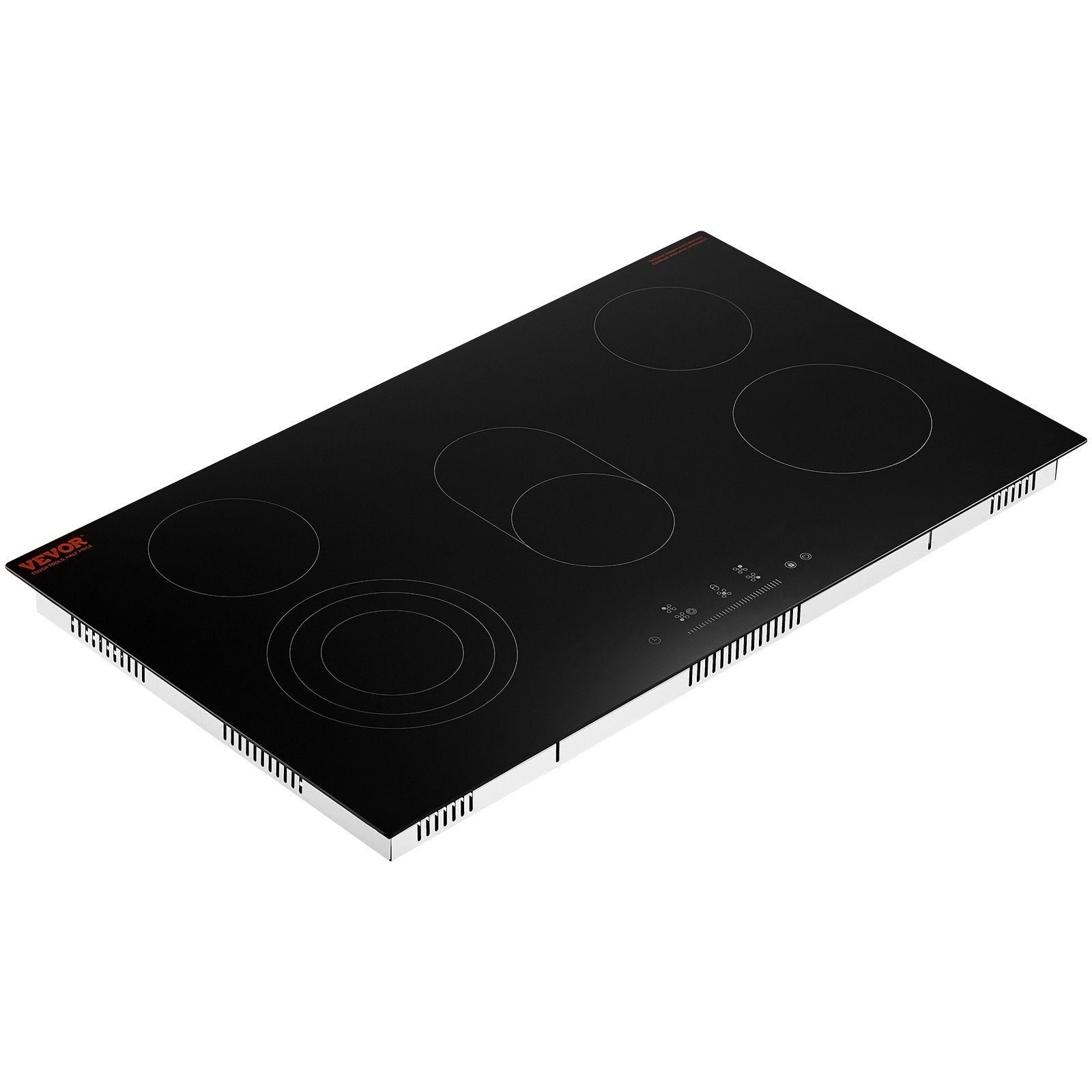 VEVOR Built-in Electric Cooktop Radiant Ceramic Cooktop 5 Burners 35.4x20.5 inch 