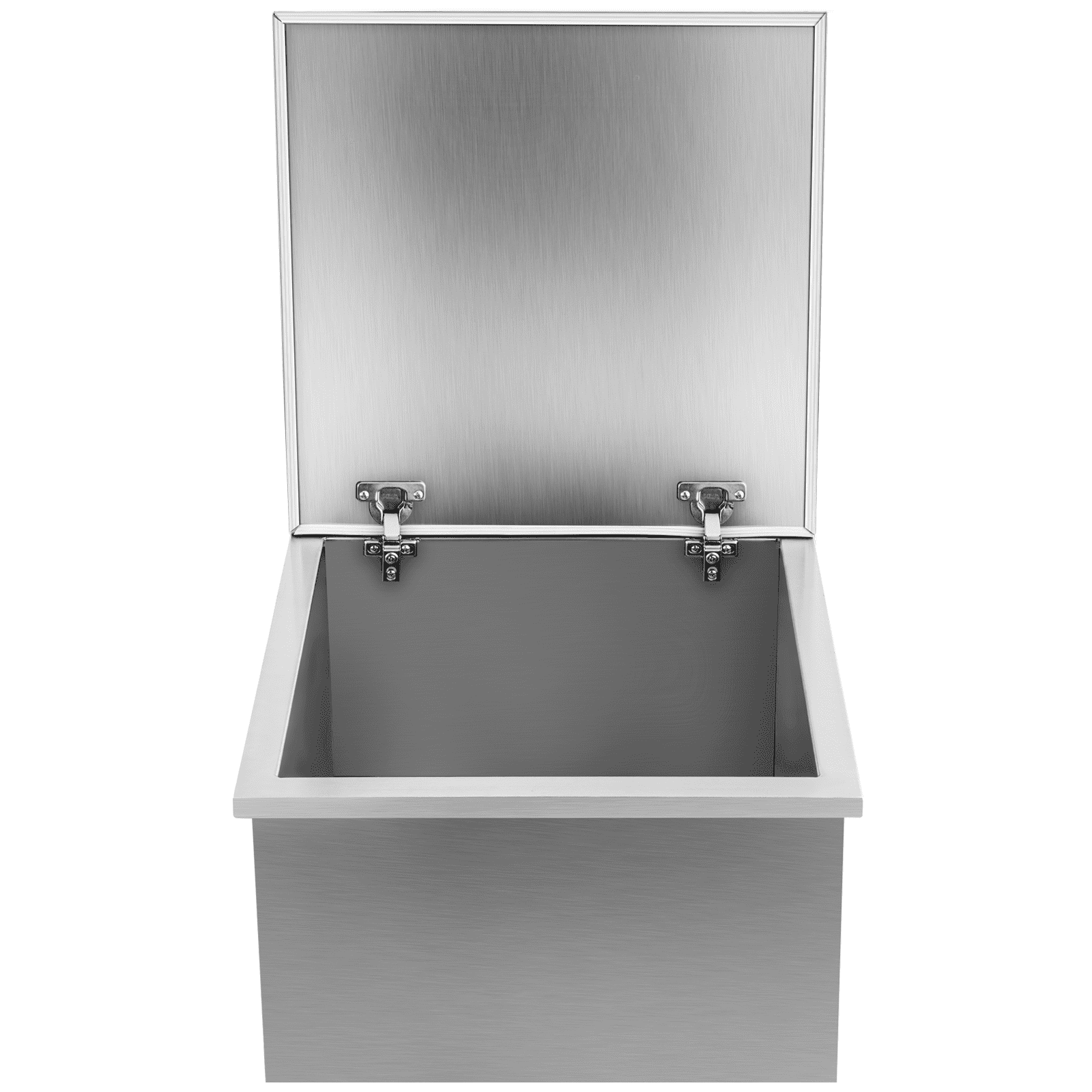 VEVOR Drop in Ice Bin Chest 20x20 inch Drop in Cooler Stainless Steel Outdoor Drop in Ice Chest with Cover Bar Ice Bin 40.9 qt Drop in Wine Drops Drain-Pipe and Drain Plug Included for Cold Wine Beer 