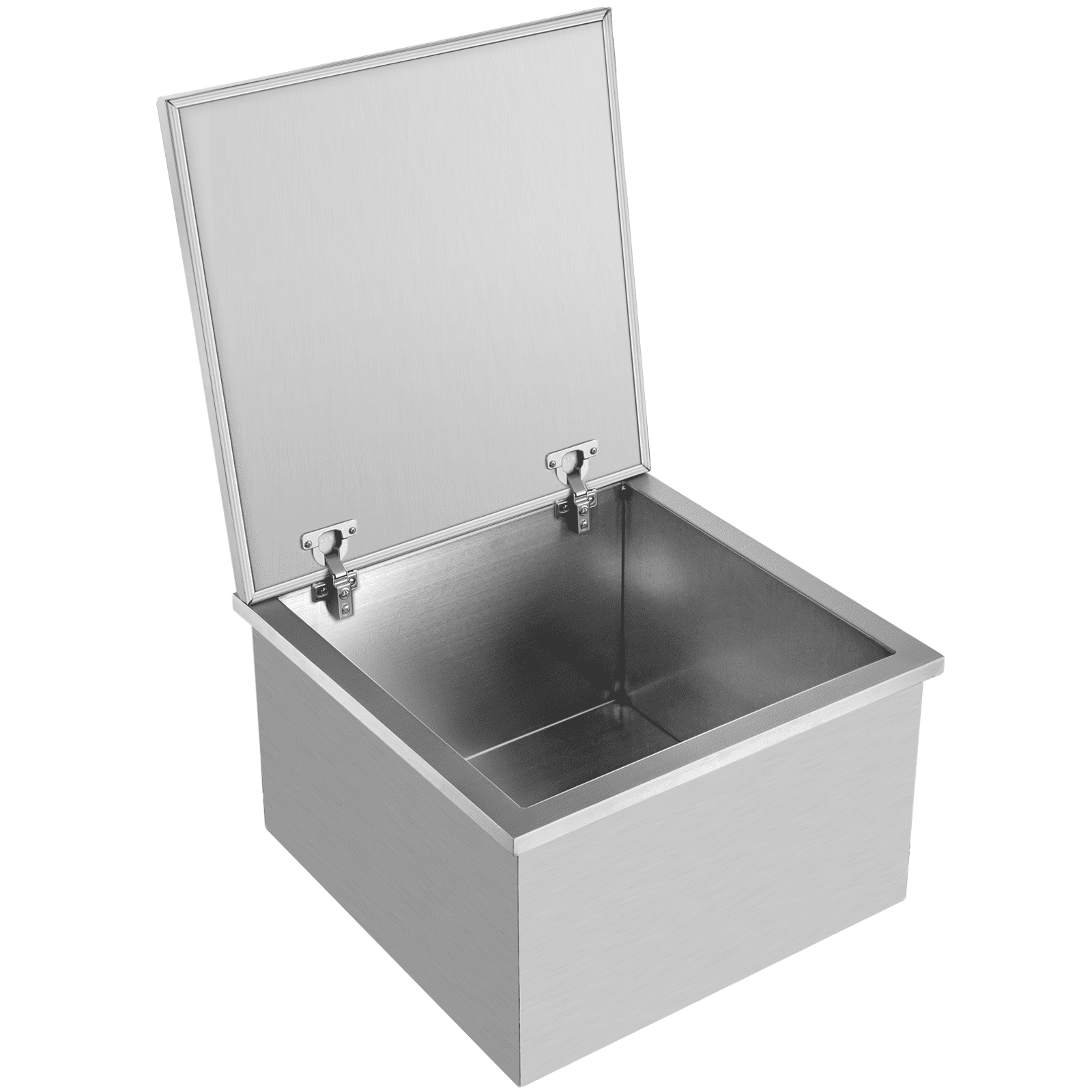 VEVOR Drop in Ice Bin Chest 20x20 inch Drop in Cooler Stainless Steel Outdoor Drop in Ice Chest with Cover Bar Ice Bin 40.9 qt Drop in Wine Drops Drain-Pipe and Drain Plug Included for Cold Wine Beer 
