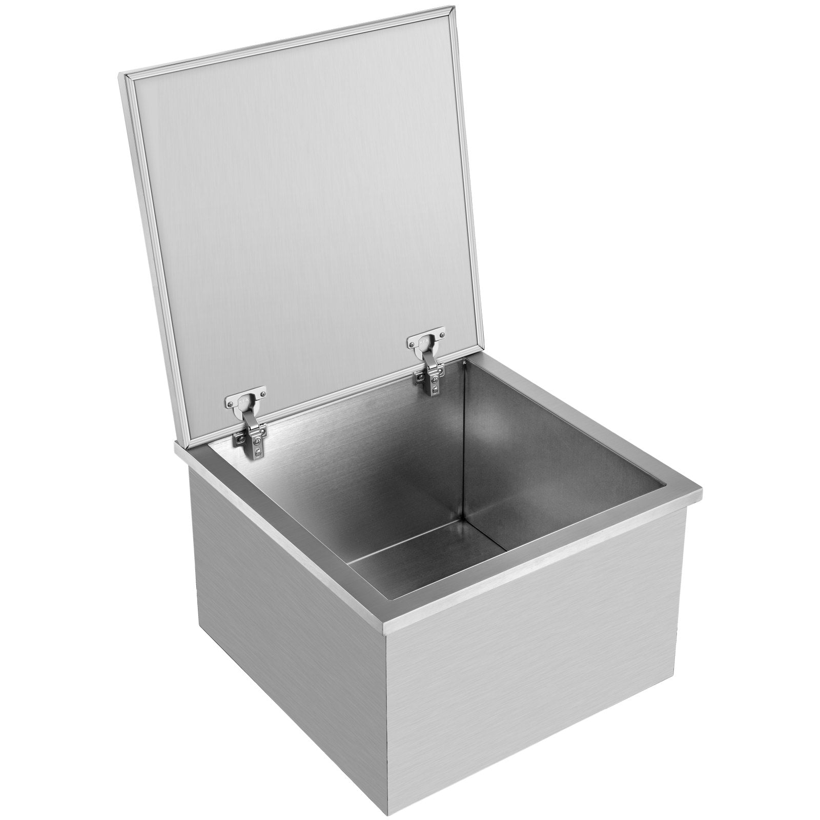 VEVOR Drop in Ice Bin Chest 28x20 inch Drop in Cooler Stainless Steel Outdoor Drop in Ice Chest with Cover Bar Ice Bin 100 qt Drop in Wine Drops Drain-Pipe and Drain Plug Included for Cold Wine Beer 
