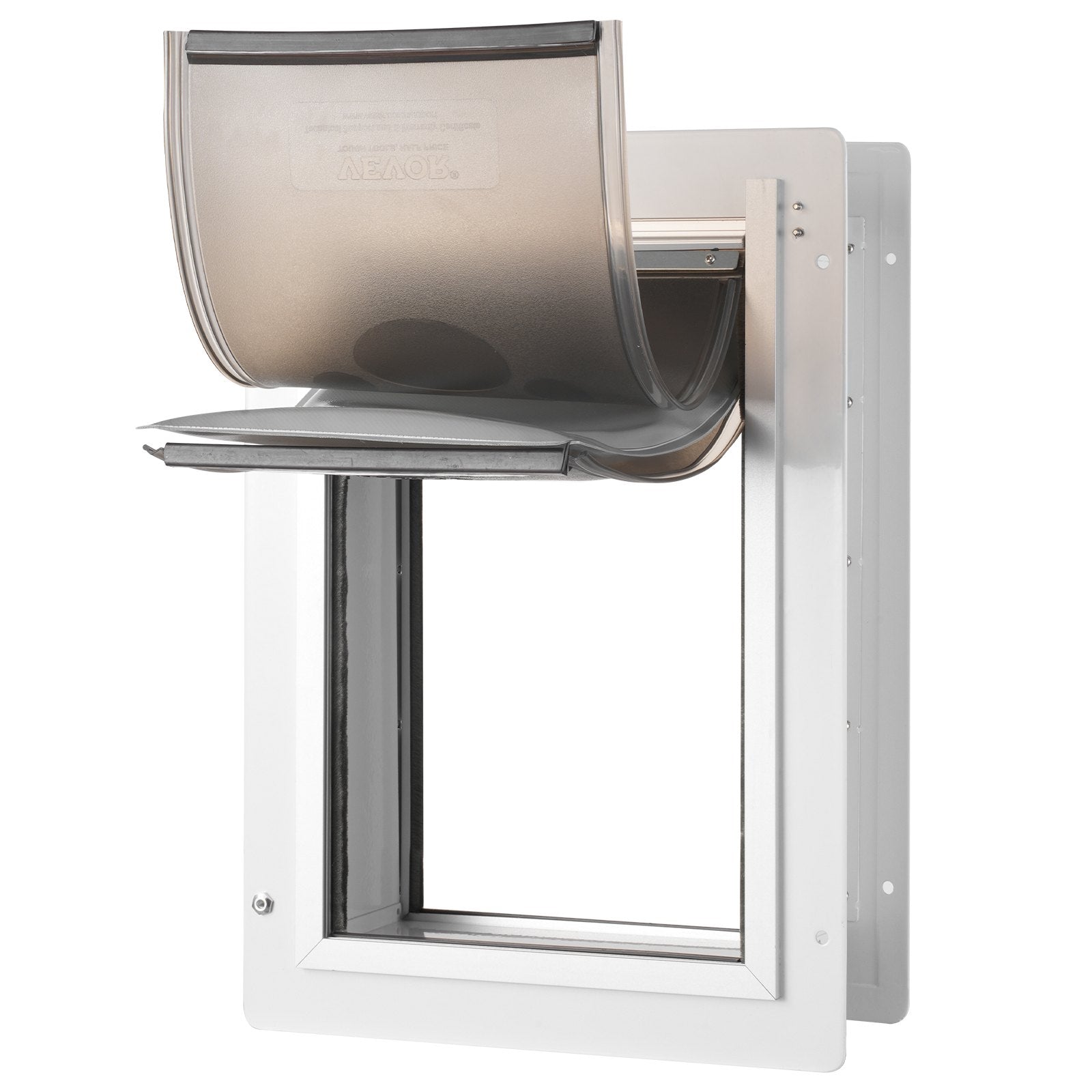 VEVOR Pet Door for Wall with Lock and 3 Magnetic Flap System Metal Frame Large 