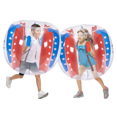 VEVOR Inflatable Bumper Balls 2-Pack, 4FT/1.2M Body Sumo Zorb Balls for Kids & Teens, Durable PVC Human Hamster Bubble Balls for Outdoor Team Gaming Play, Bumper Bopper Toys for Playground, Yard, Park 