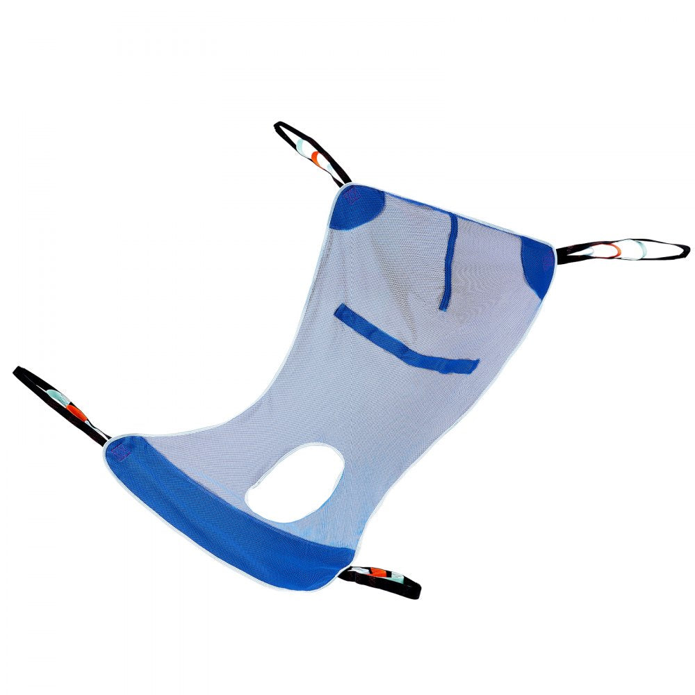 VEVOR Full Body Patient Lift Sling with Commode Opening Medical Aid Sling L-Size 