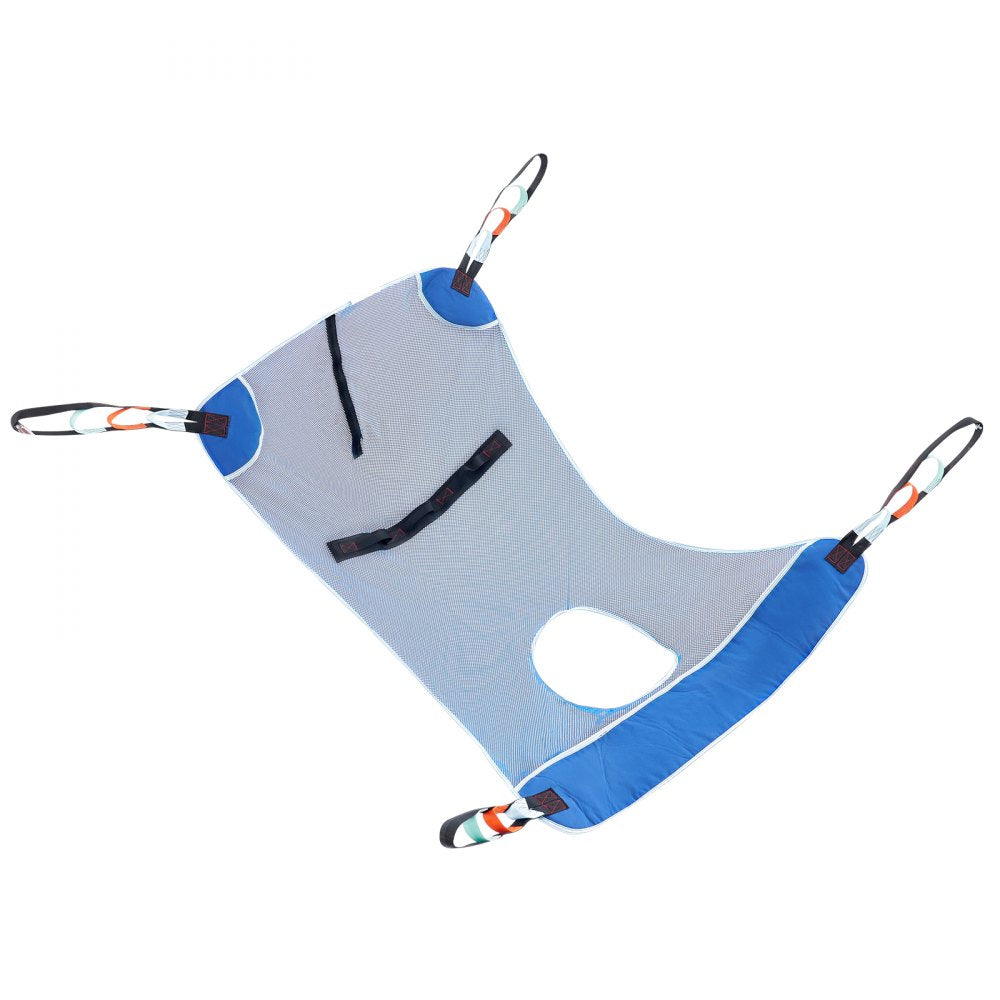 VEVOR Full Body Patient Lift Sling with Commode Opening Medical Aid Sling L-Size 