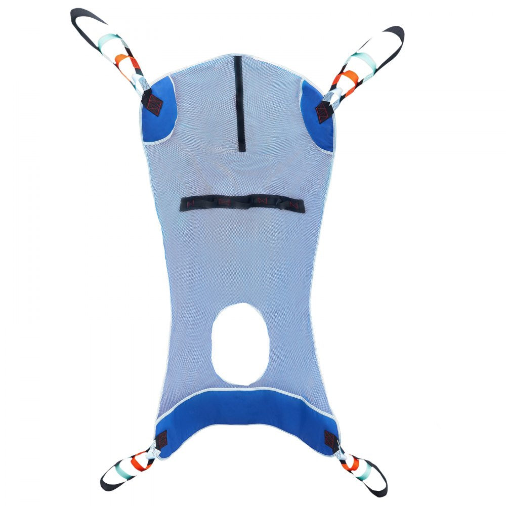 VEVOR Full Body Patient Lift Sling with Commode Opening Medical Aid Sling L-Size 
