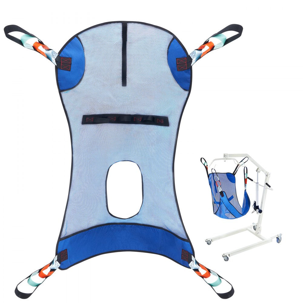 VEVOR Full Body Patient Lift Sling & Commode Opening Patient Lift Medical Sling 