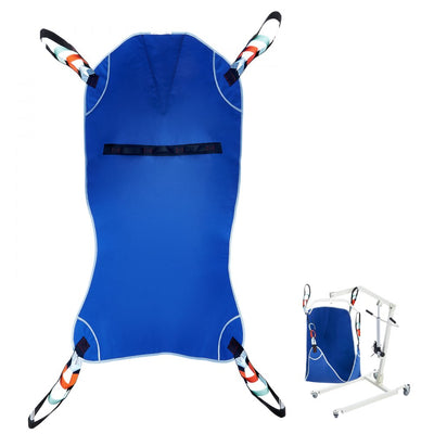 VEVOR Patient Lift Sling with Head Support Medium-Size U Shape Divided Leg Sling 