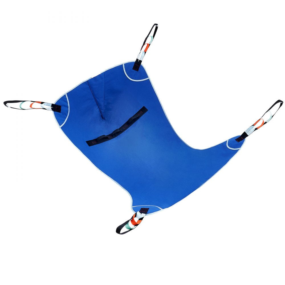 VEVOR Patient Lift Sling with Head Support Medium-Size U Shape Divided Leg Sling 