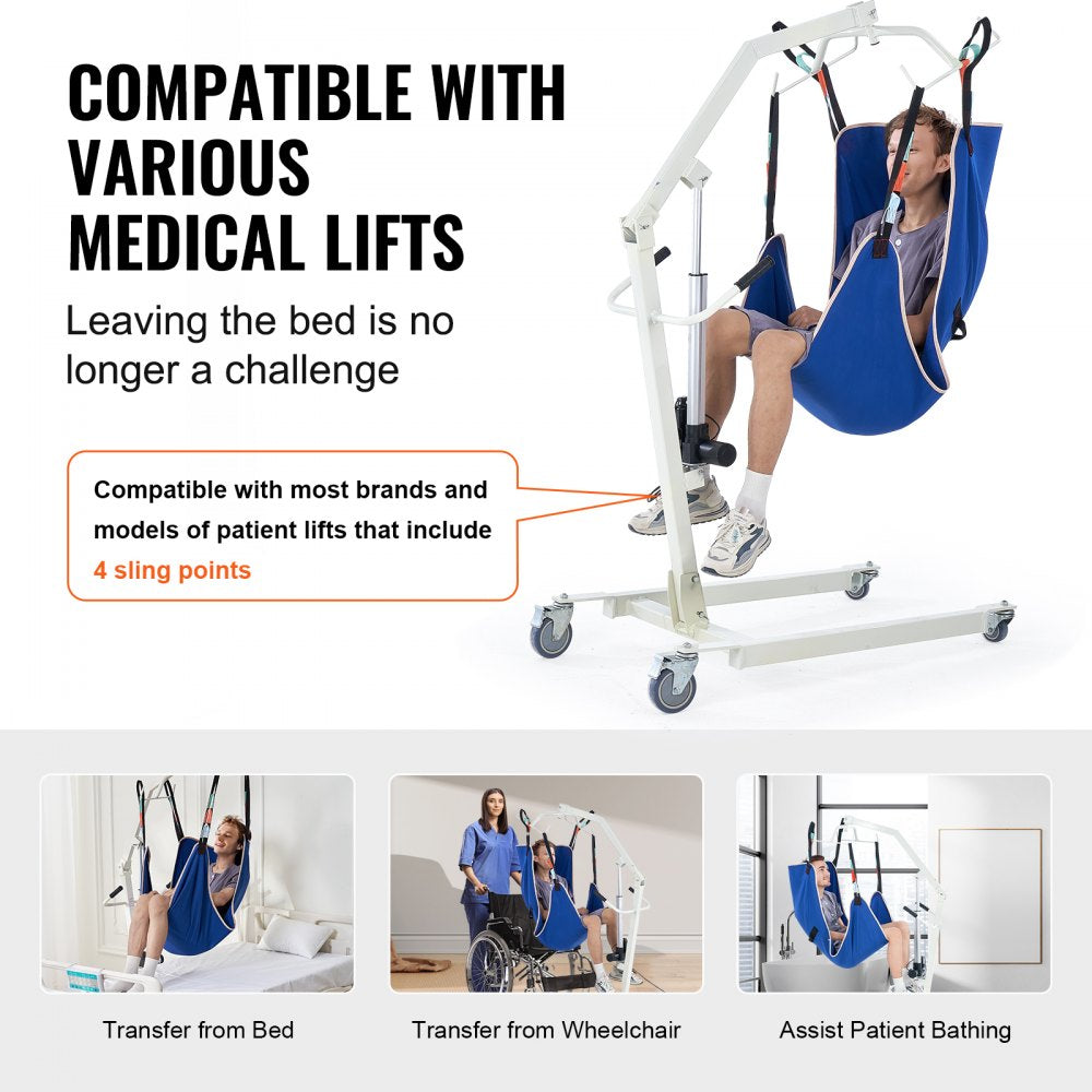 VEVOR Universal Full Body Patient Lift Sling M-Size Patient Lift Medical Aid Sling 
