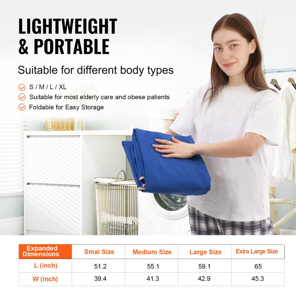 VEVOR Universal Full Body Patient Lift Sling M-Size Patient Lift Medical Aid Sling 