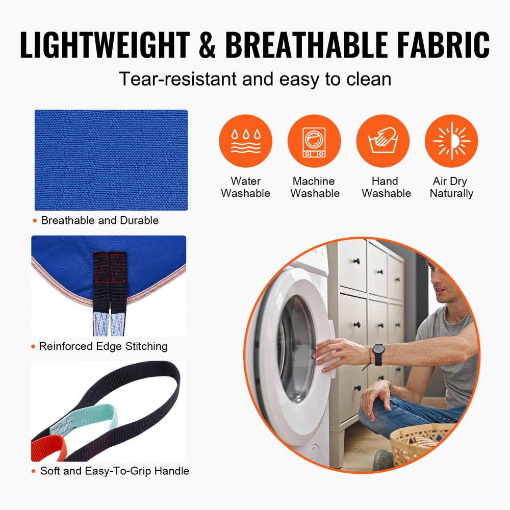 VEVOR Universal Full Body Patient Lift Sling M-Size Patient Lift Medical Aid Sling 