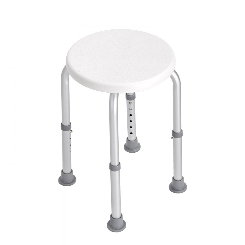 VEVOR Shower Chair for Inside Shower, Adjustable Height Shower Stool, Non-Slip Bench Bathtub Seat Stool for Elderly Disabled Adults Handicap, 300 lbs Capacity 