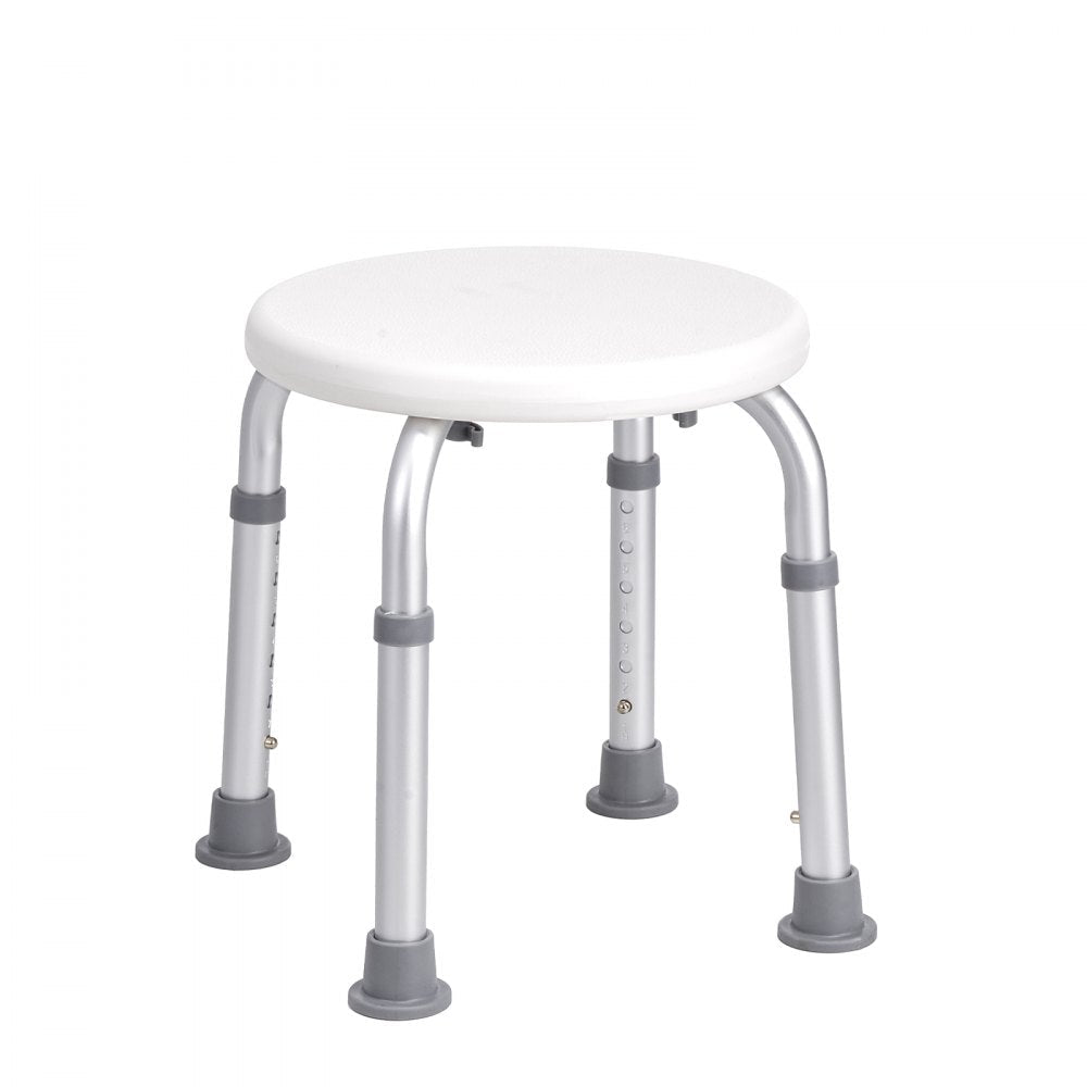 VEVOR Shower Chair for Inside Shower, Adjustable Height Shower Stool, Non-Slip Bench Bathtub Seat Stool for Elderly Disabled Adults Handicap, 300 lbs Capacity 