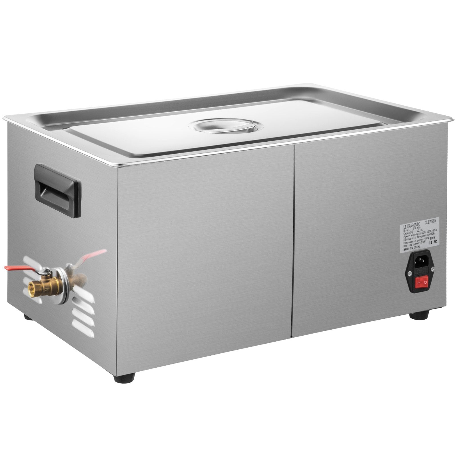 VEVOR Digital Ultrasonic Cleaner 30L Ultrasonic Cleaning Machine 40kHz Sonic Cleaner Machine 316 & 304 Stainless Steel Ultrasonic Cleaner Machine with Heater & Timer for Cleaning Jewelry Glasses Watch 