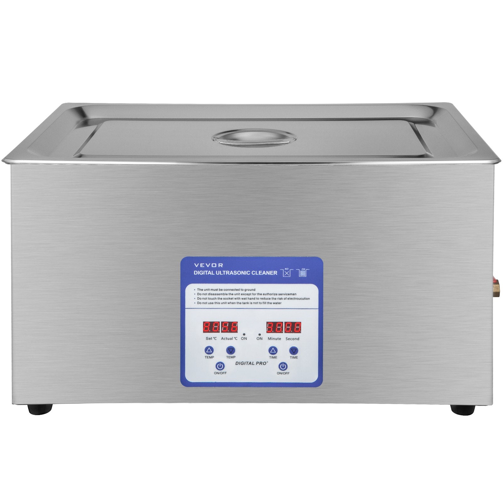 VEVOR Digital Ultrasonic Cleaner 30L Ultrasonic Cleaning Machine 40kHz Sonic Cleaner Machine 316 & 304 Stainless Steel Ultrasonic Cleaner Machine with Heater & Timer for Cleaning Jewelry Glasses Watch 