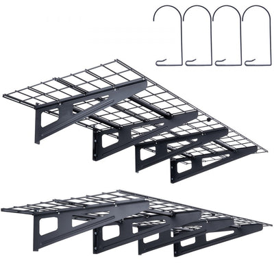 VEVOR Garage Storage Shelving, 2 Pack, 6 x 2 ft Heavy Duty Garage Shelves Wall Mounted, 1000 lbs Load Capacity(Total) Garage Storage Rack Floating Shelves, Suitable for Shop, Shed, Garage Storage 