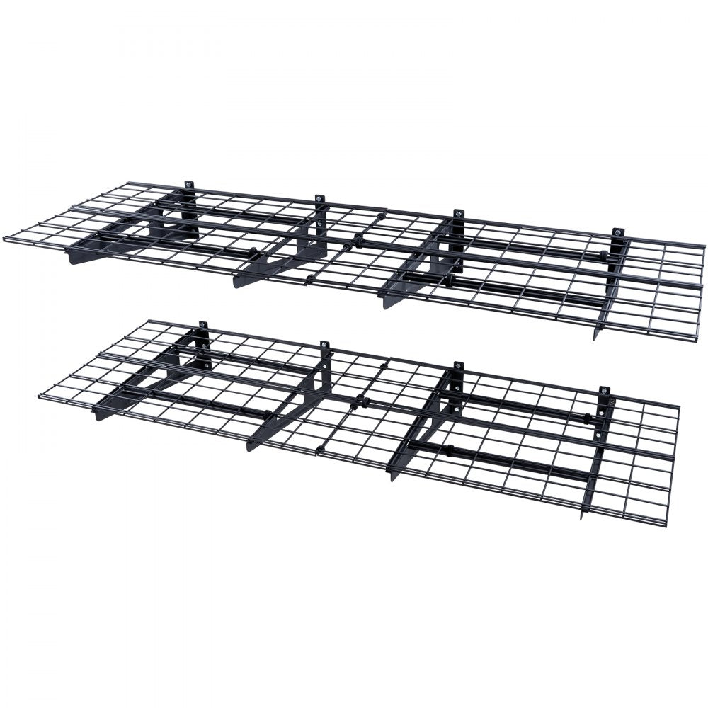 VEVOR Garage Storage Shelving, 2 Pack, 6 x 2 ft Heavy Duty Garage Shelves Wall Mounted, 1000 lbs Load Capacity(Total) Garage Storage Rack Floating Shelves, Suitable for Shop, Shed, Garage Storage 