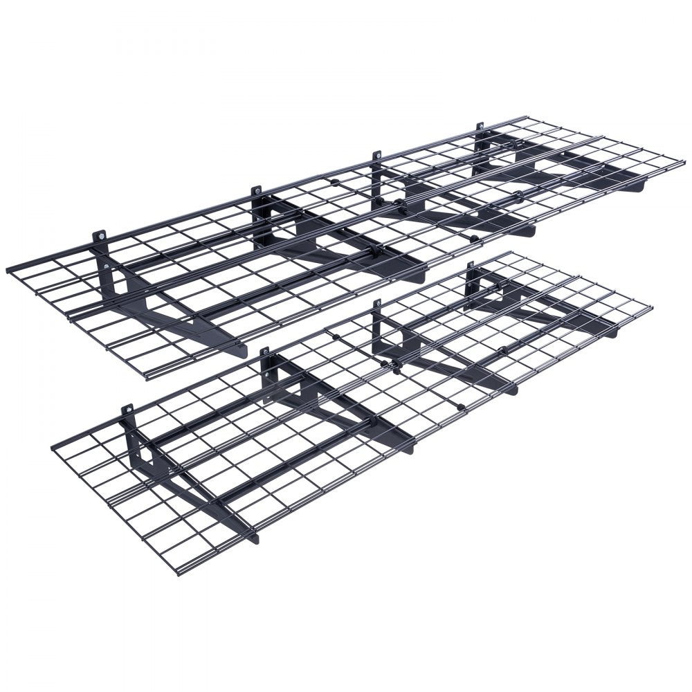 VEVOR Garage Storage Shelving, 2 Pack, 6 x 2 ft Heavy Duty Garage Shelves Wall Mounted, 1000 lbs Load Capacity(Total) Garage Storage Rack Floating Shelves, Suitable for Shop, Shed, Garage Storage 