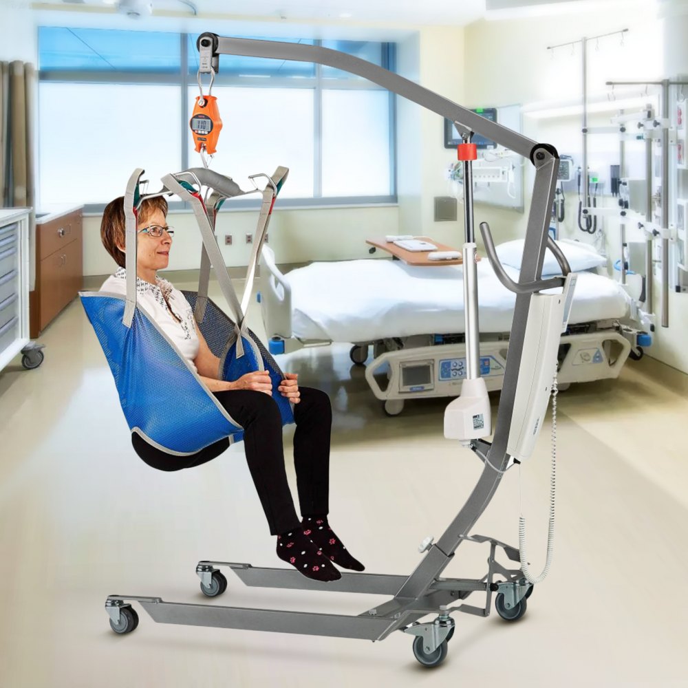 VEVOR Digital Crane Scale, 660 lbs/300 kg, Industrial Heavy Duty Hanging Scale with Cast Aluminum Case & LCD Screen, Handheld Mini Crane with Hooks for Farm, Hunting, Fishing, Outdoor, Garage (Orange) 