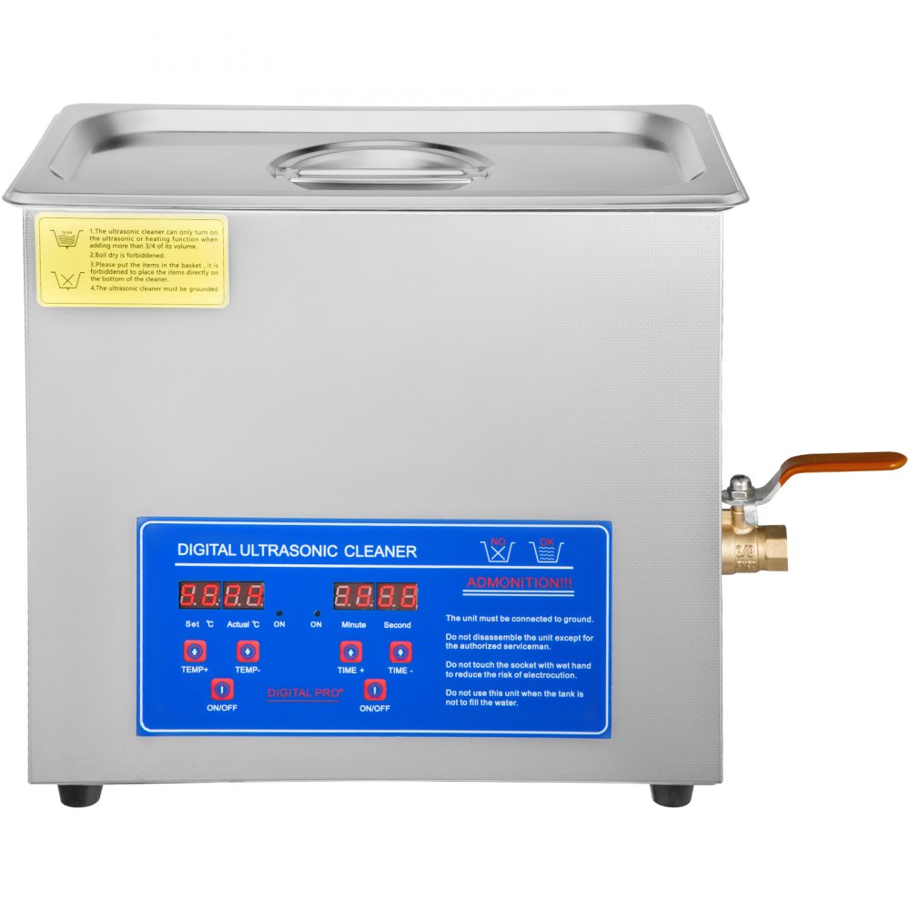 VEVOR Ultrasonic Vinyl Record Cleaner 6L 40kHz Vinyl Ultrasonic Cleaning Machine 304 Stainless Steel Record Ultrasonic Cleaner 6 Records w/ Drying Rack Vinyl Sonic Cleaner w/ Adjustable Heater & Timer 
