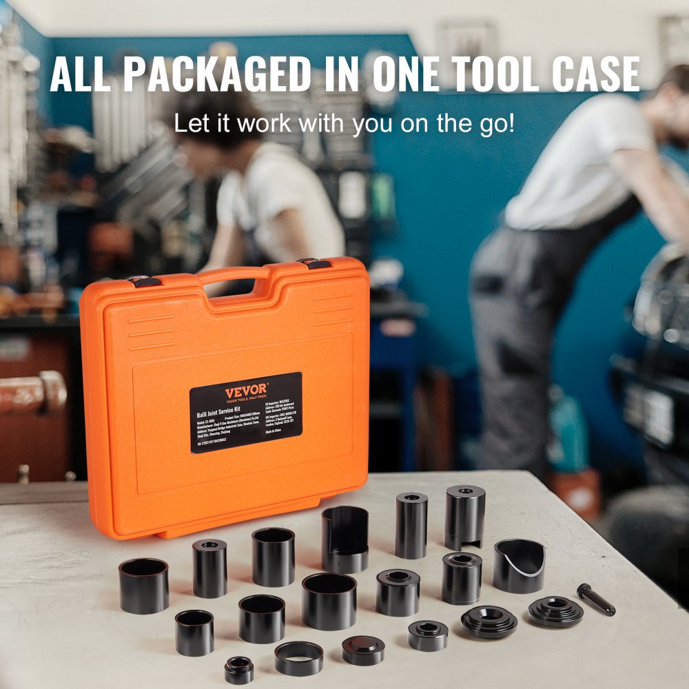 VEVOR Ball Joint Press Kit C-press Ball Joint Tools 21 pcs Automotive Repair Kit 