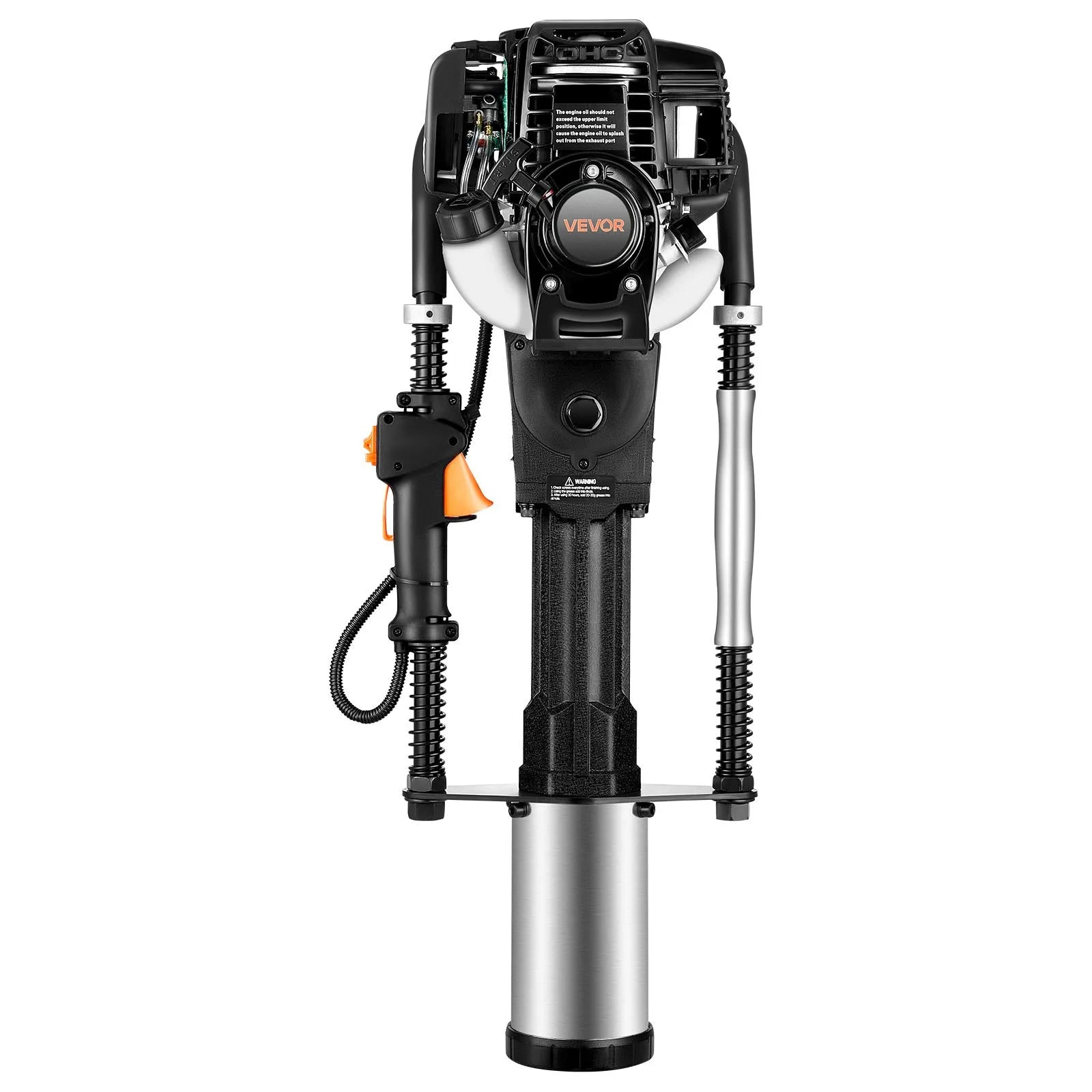 Gas Powered T-Post Driver, 37.7cc 4-Stroke Engine Post Pounder with 3 Sleeves