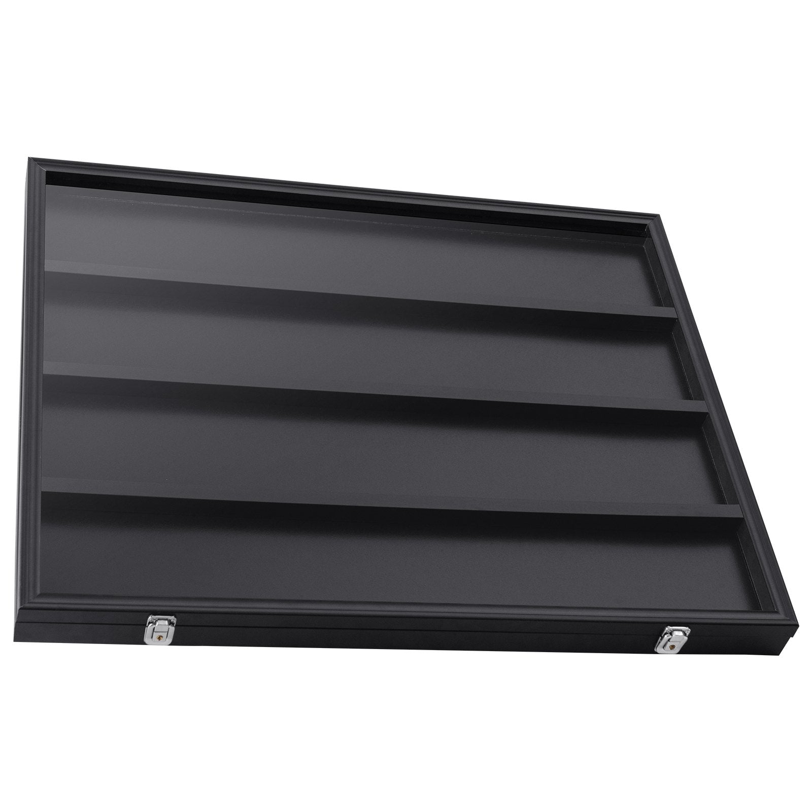 VEVOR 36 Graded Sports Card Display Case, 30.5x24.3x2.1 in, Baseball Card Display Frame with 98% UV Protection Clear View PC Glass, Lockable Wall Cabinet for Football Basketball Hockey Trading Card 