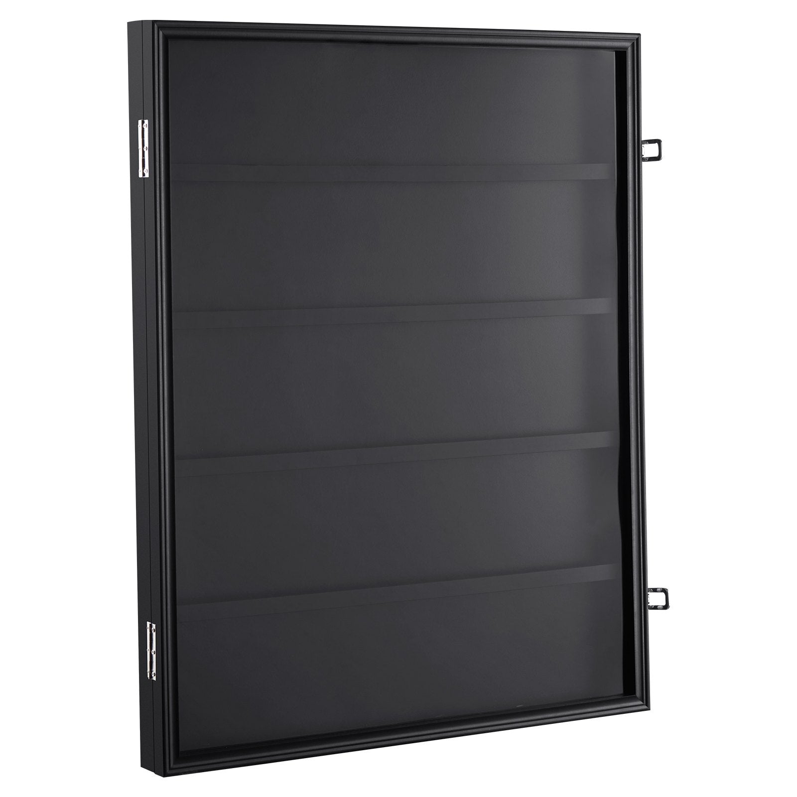 VEVOR 35 Graded Sports Card Display Case, 24.3x30.5x2.1 in, Baseball Card Display Frame with 98% UV Protection Clear View PC Glass, Lockable Wall Cabinet for Football Basketball Hockey Trading Card 
