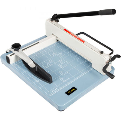 VEVOR Industrial Paper Cutter A4 Heavy Duty Paper Cutter 12 Inch Paper Cutter Heavy Duty 400 Sheets Paper Guillotine with Clear Cutting Guide Grids for Offices, Schools, Businesses and Printing Shops 