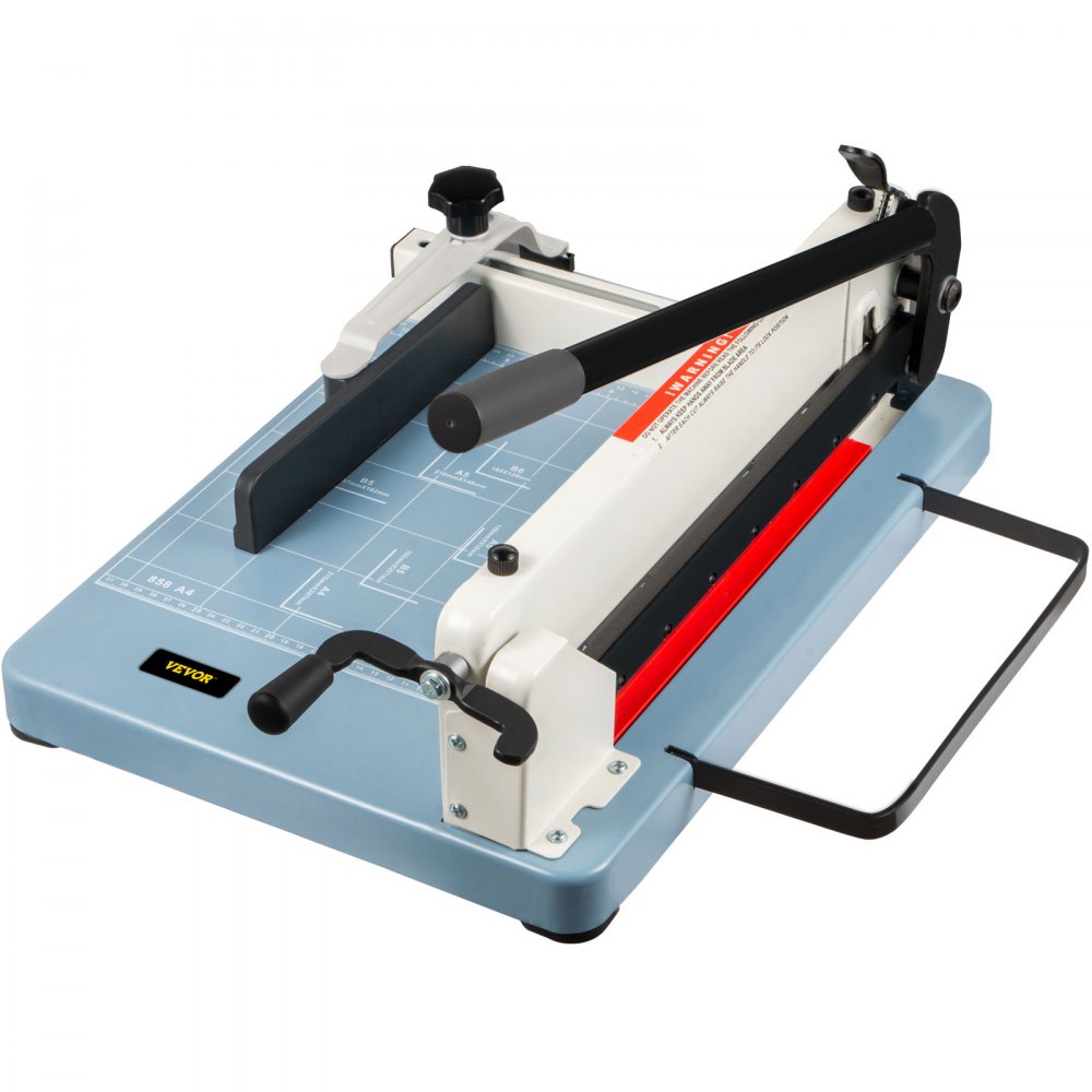 VEVOR Industrial Paper Cutter A4 Heavy Duty Paper Cutter 12 Inch Paper Cutter Heavy Duty 400 Sheets Paper Guillotine with Clear Cutting Guide Grids for Offices, Schools, Businesses and Printing Shops 