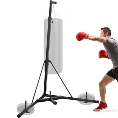 VEVOR Heavy Bag Stand Free Standing Punching Punch Bracket Station Boxing Stand Height Adjustable Folding Boxing Bag Stand for Home Fitness (Heavy Bag Stand) 