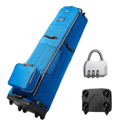 VEVOR Golf Club Travel Bag Golf Luggage Case Cover with Wheels 1200D Oxford 