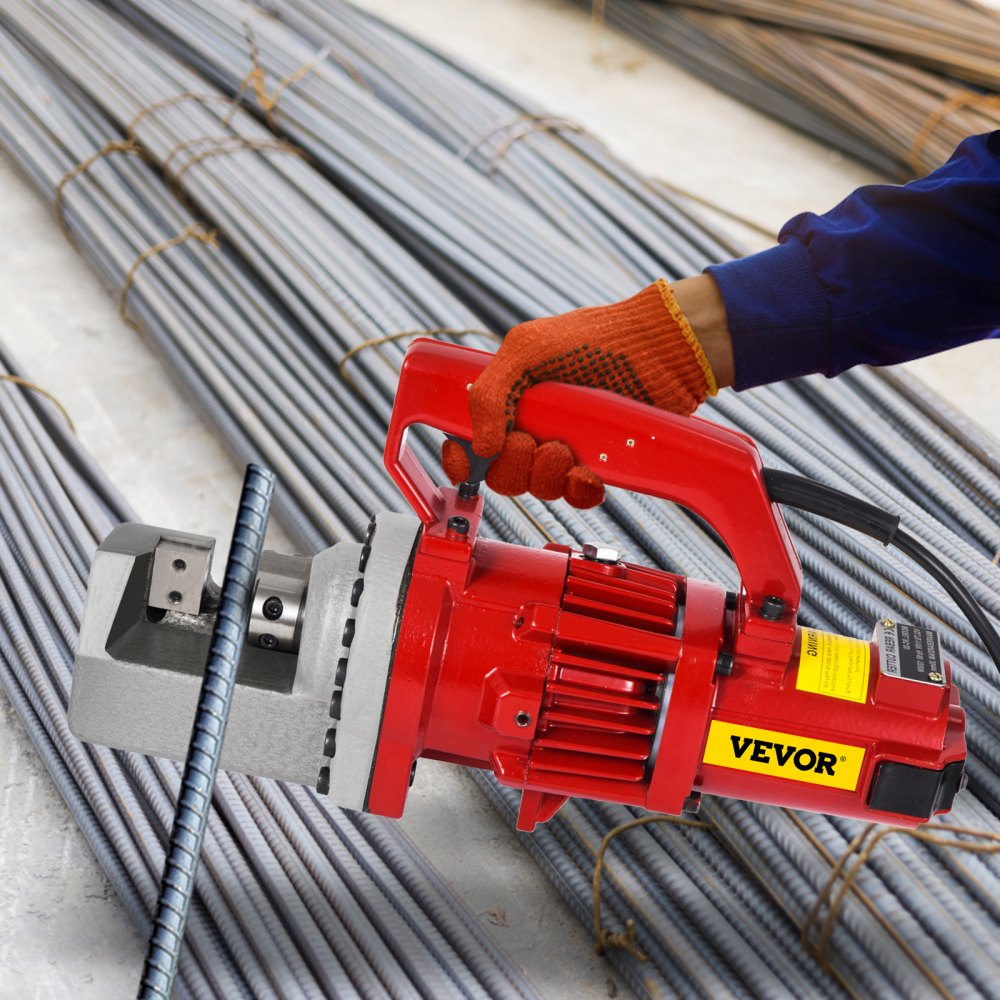 VEVOR 1250W Electric Rebar Cutter 3/4" Hydraulic Rebar Cutter 110 V 20mm Rebar Cutter 3.5-4.5 Seconds Cutting 