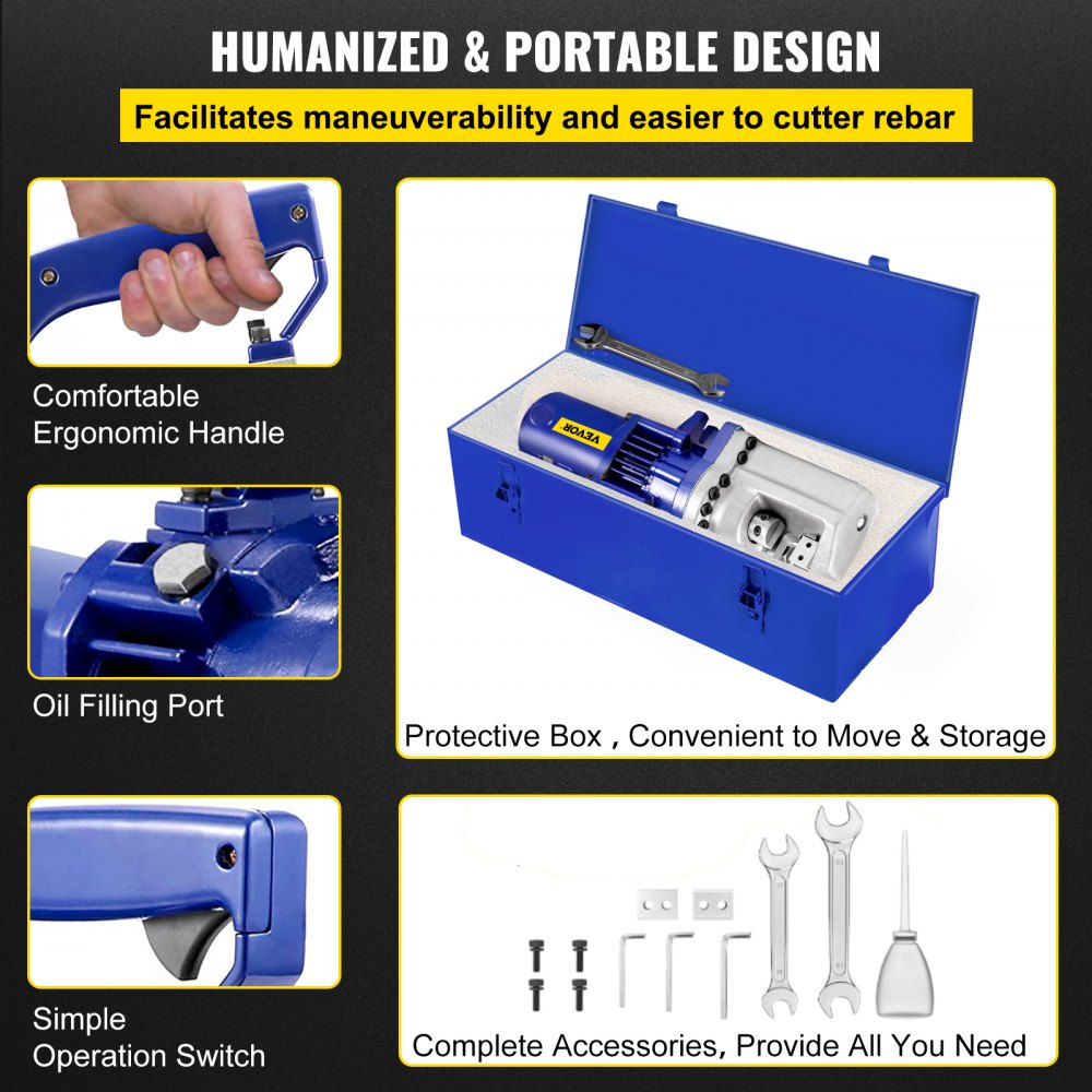 RC-25 Portable Electric Hydraulic Rebar Cutter New 