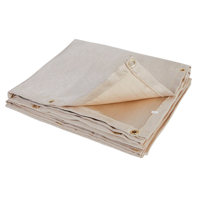 VEVOR Welding Blanket 2 Packs, 4FT x 6FT Heat Treated Welding Blanket, Up To 998°F Heat Resistant Blanket Set, Heavy-Duty Fiberglass Flame Retardant Insulation Welding Mat Cover with Metal Grommets 
