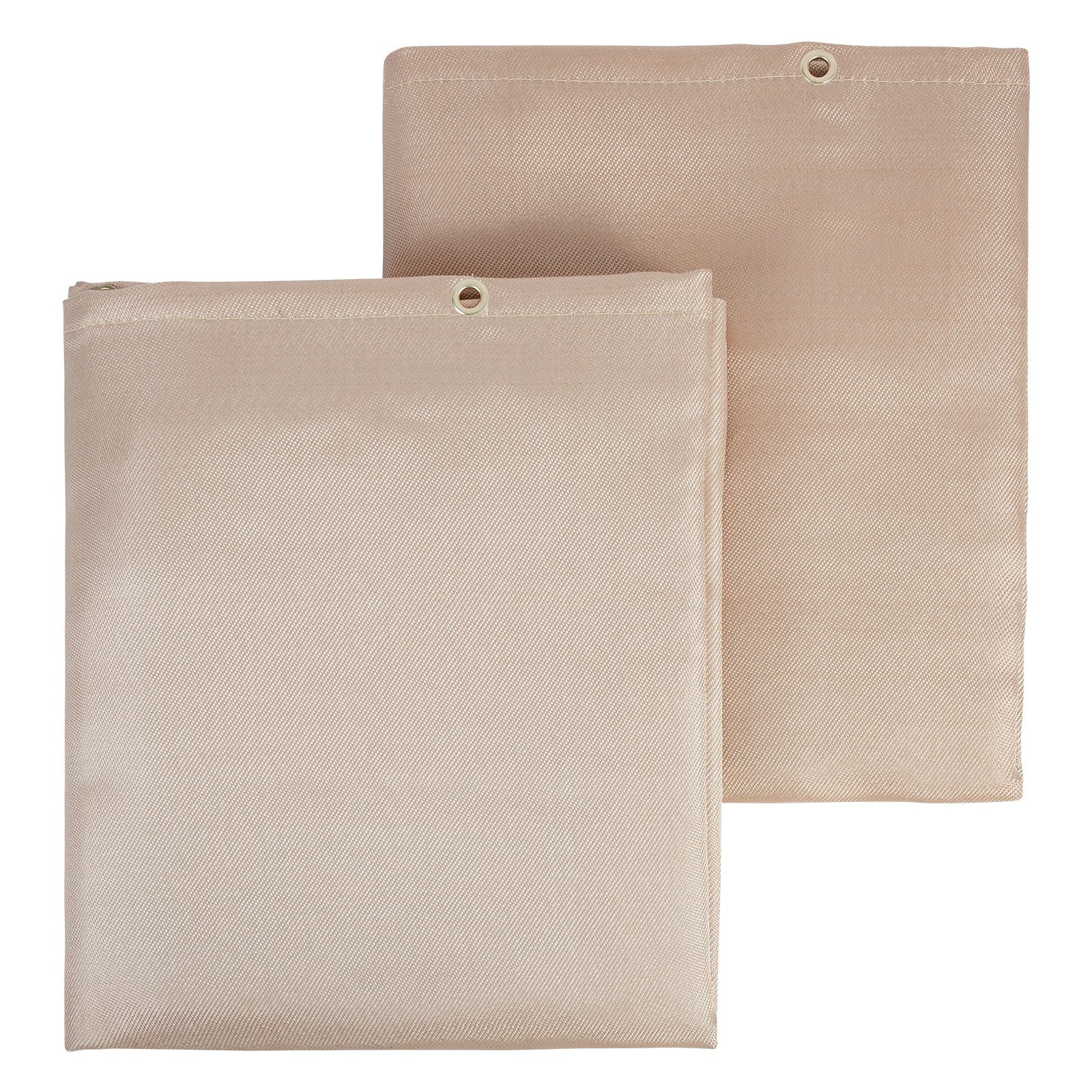 VEVOR Welding Blanket 2 Packs, 4FT x 6FT Heat Treated Welding Blanket, Up To 998°F Heat Resistant Blanket Set, Heavy-Duty Fiberglass Flame Retardant Insulation Welding Mat Cover with Metal Grommets 