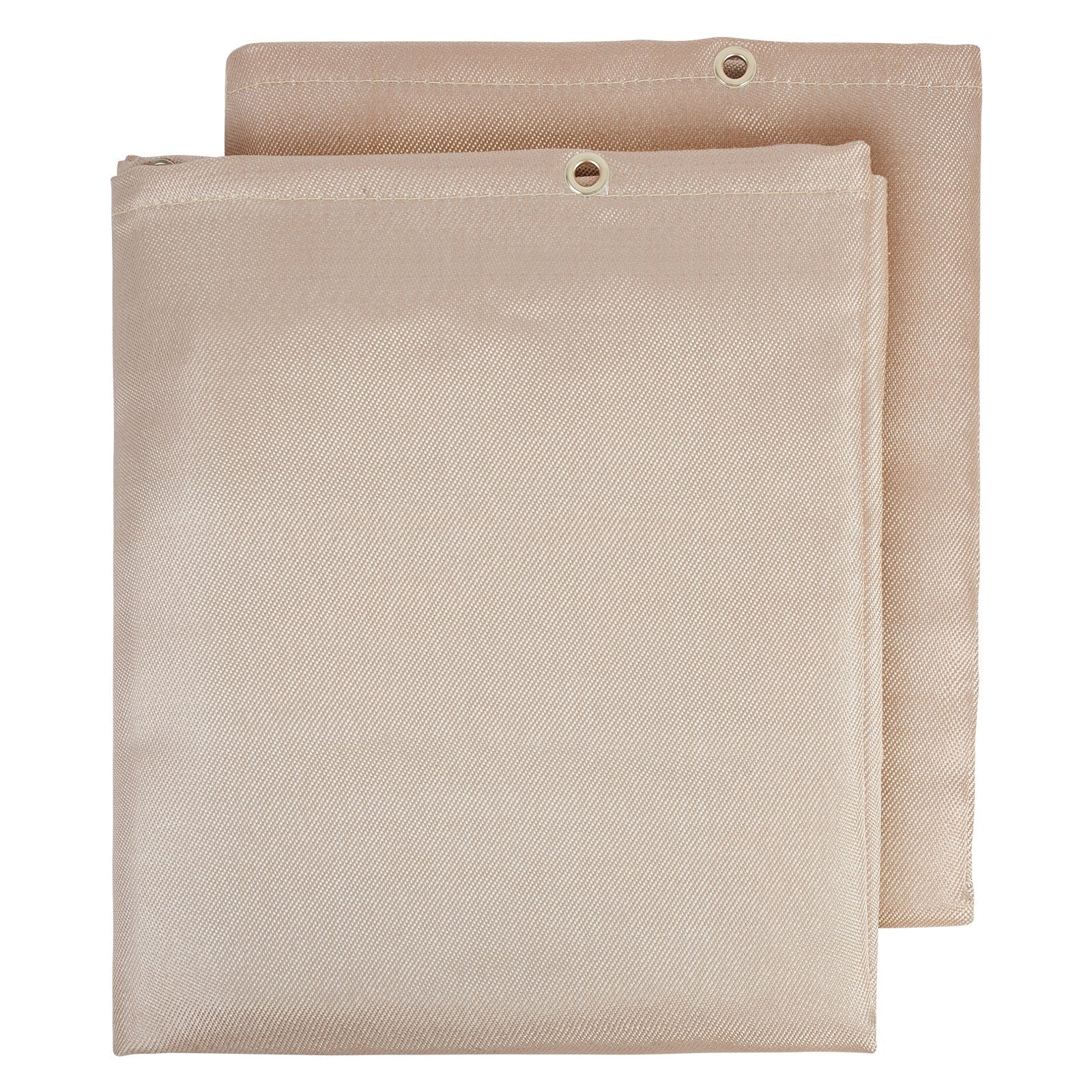 VEVOR Welding Blanket 2 Pack, 6FT x 8FT Heat Treated Welding Blanket, Up To 998°F Heat Resistant Blanket Set, Heavy-Duty Fiberglass Flame Retardant Insulation Welding Mat Cover with Metal Grommets 