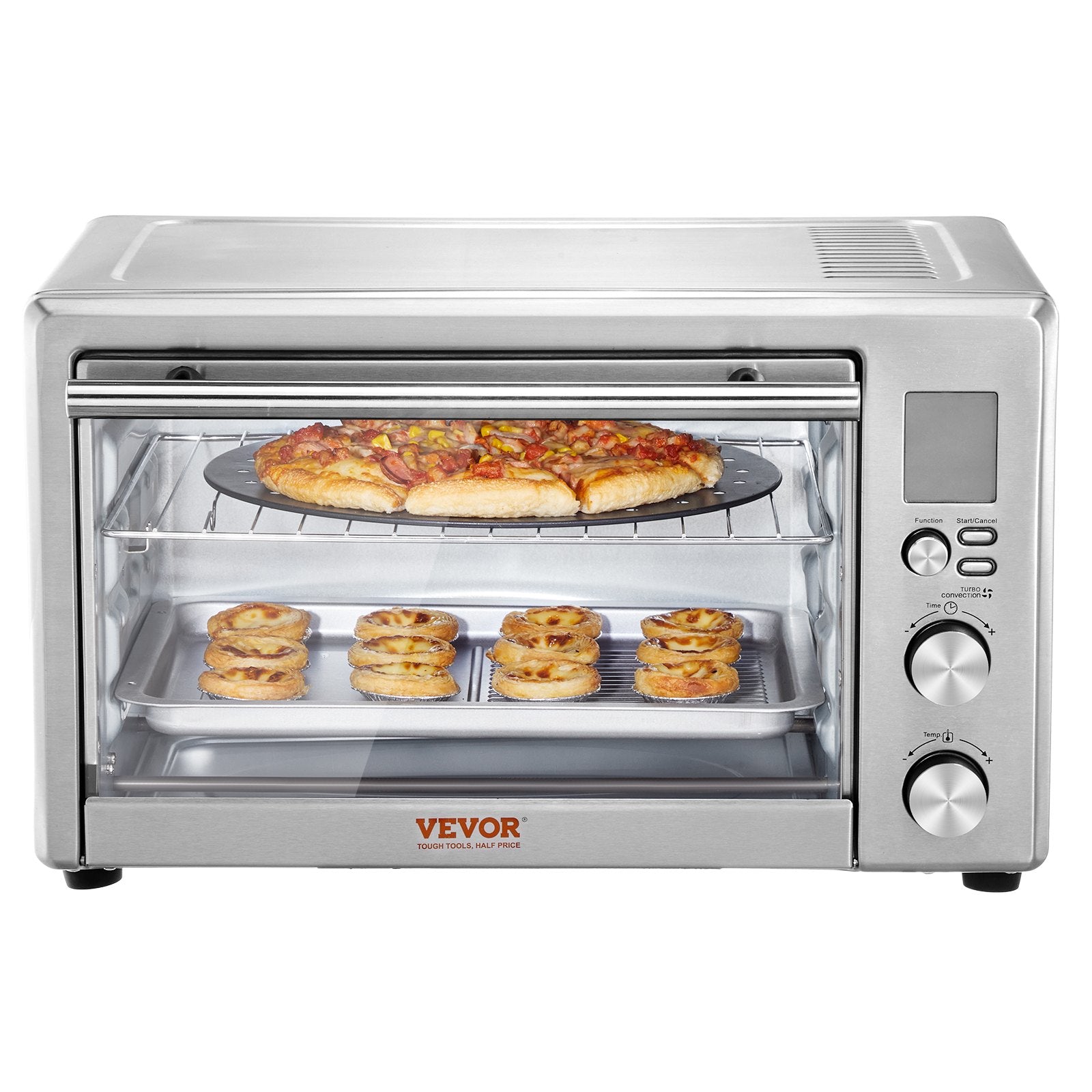 VEVOR Countertop Convection Oven 28L Toaster Baker 10-IN-1 1800W for Home Use 