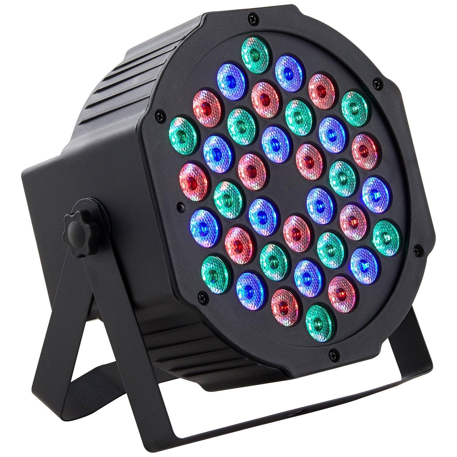 VEVOR Stage Lights, 4-Pack RGB Party Lights, 36 LED Colorful Lights Indoor, 7 Working Modes Sound Activated with Remote Control, Red, Green, Blue Light for Club Disco Party Wedding Birthday Christmas 