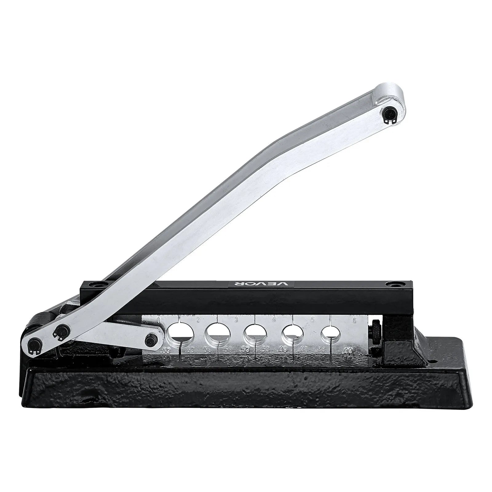 VEVOR Heavy Duty Hose Ferrule Crimping Tool, Standard Bench Hose Crimper with 5 Die Holes & 0.44"-0.63" Crimping Range for PVC Rubber Hoses, Air Hoses Crimping Repair Kit (Ferrules Not Included) 