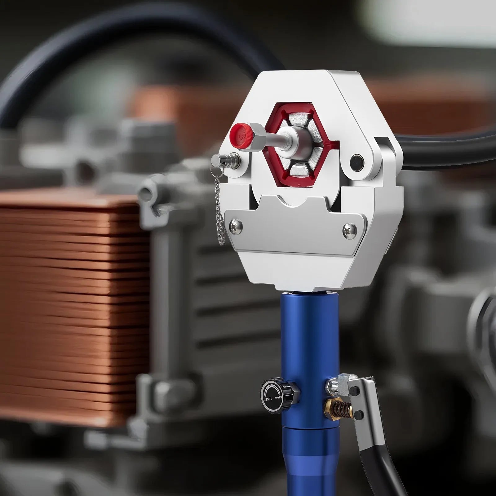 VEVOR Hydraulic Hose Crimper, Hydra-Krimp AC Hose Crimper Kit with 7 Dies Snap-On, Integral Manual Hydraulic A/C Hoses Crimping Tool for Automotive & Air Conditioning Repair - with Carrying Case 