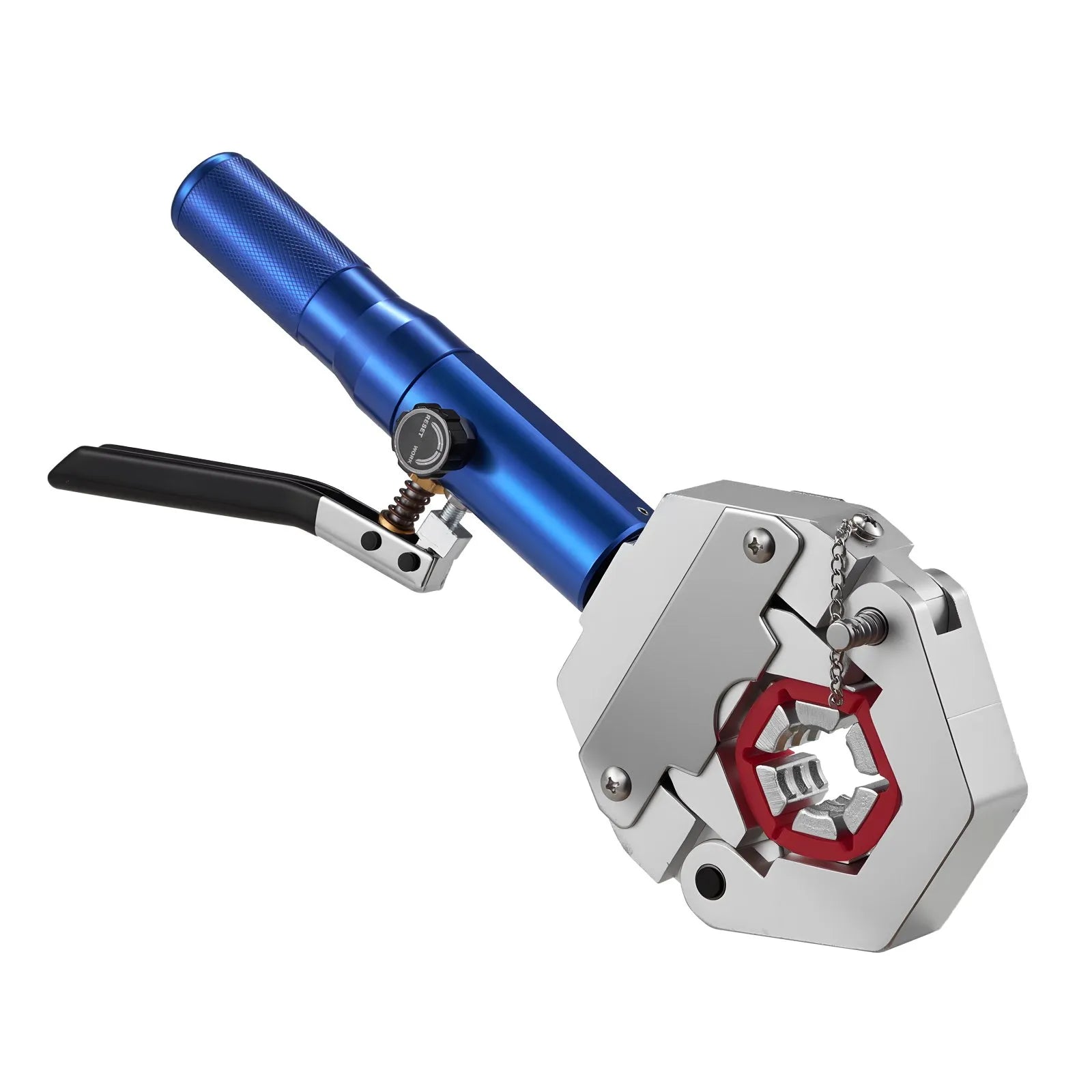 VEVOR Hydraulic Hose Crimper, Hydra-Krimp AC Hose Crimper Kit with 7 Dies Snap-On, Integral Manual Hydraulic A/C Hoses Crimping Tool for Automotive & Air Conditioning Repair - with Carrying Case 