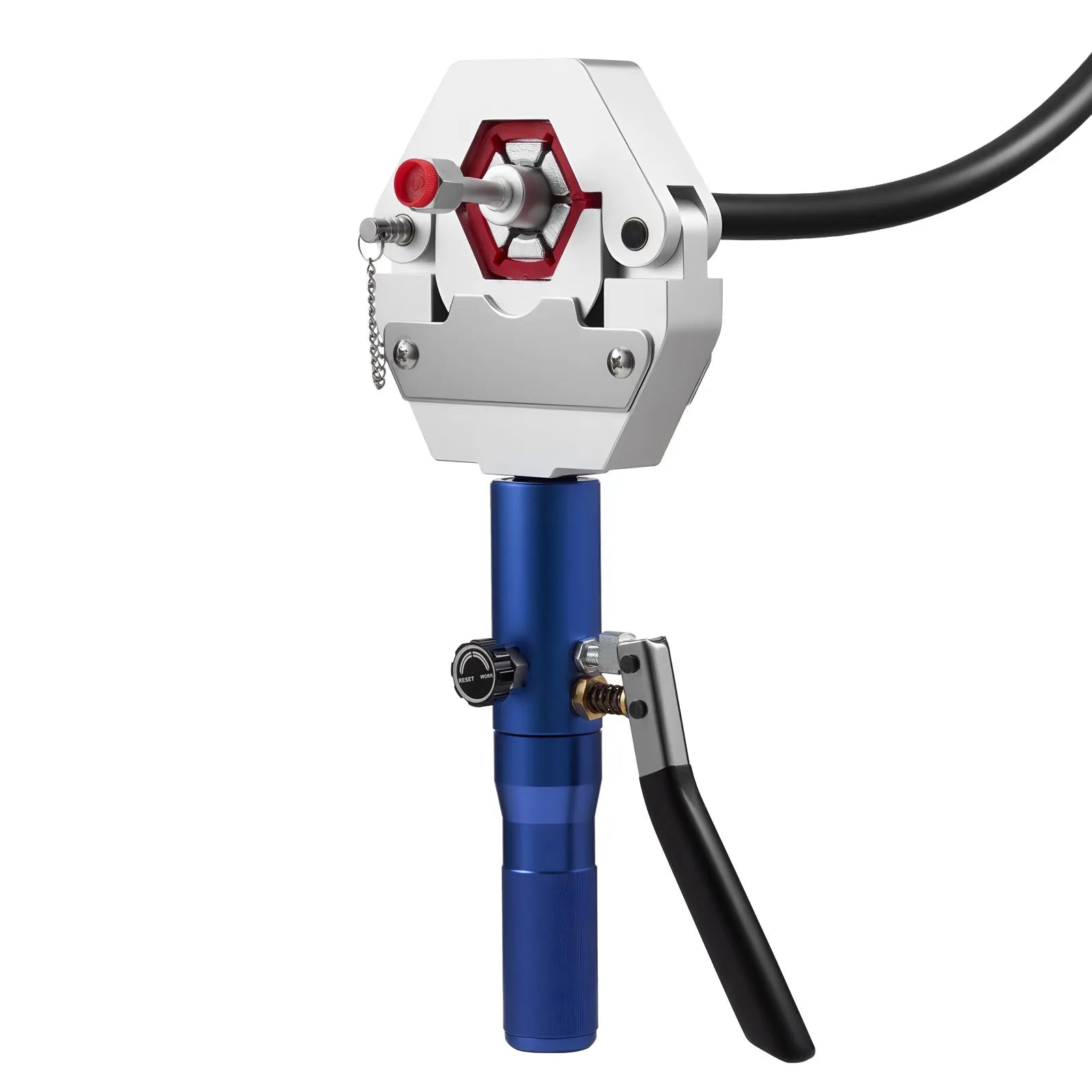 VEVOR Hydraulic Hose Crimper, Hydra-Krimp AC Hose Crimper Kit with 7 Dies Snap-On, Integral Manual Hydraulic A/C Hoses Crimping Tool for Automotive & Air Conditioning Repair - with Carrying Case 