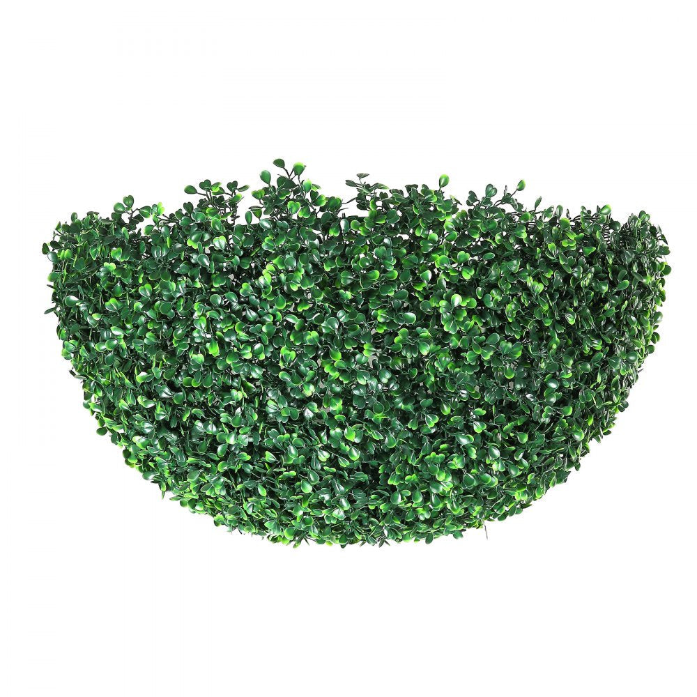 VEVOR Artificial Topiaries Boxwood Trees, 16” Tall (2 Pieces), Ball-Shape Faux Topiaries Plant, All-year Green Feaux Plant Decorative Balls for Backyard, Balcony,Garden, Wedding and Home Décor 