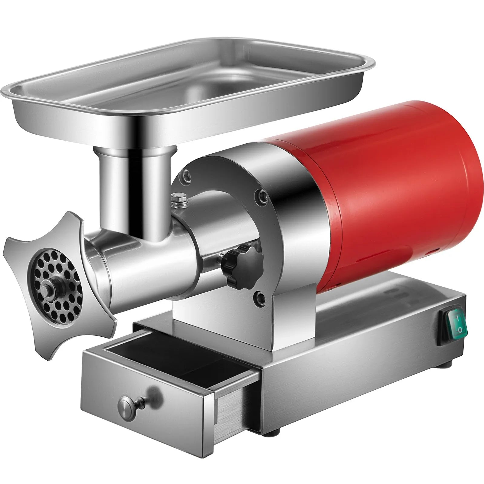 VEVOR Electric Meat Grinder, 661 Lbs/Hour 1100 W Meat Grinder Machine, 1.5 HP Electric Meat Mincer with?2?Grinding?Plates,?Sausage?Kit Set Meat Grinder Heavy Duty, Home Kitchen & Commercial Use Red