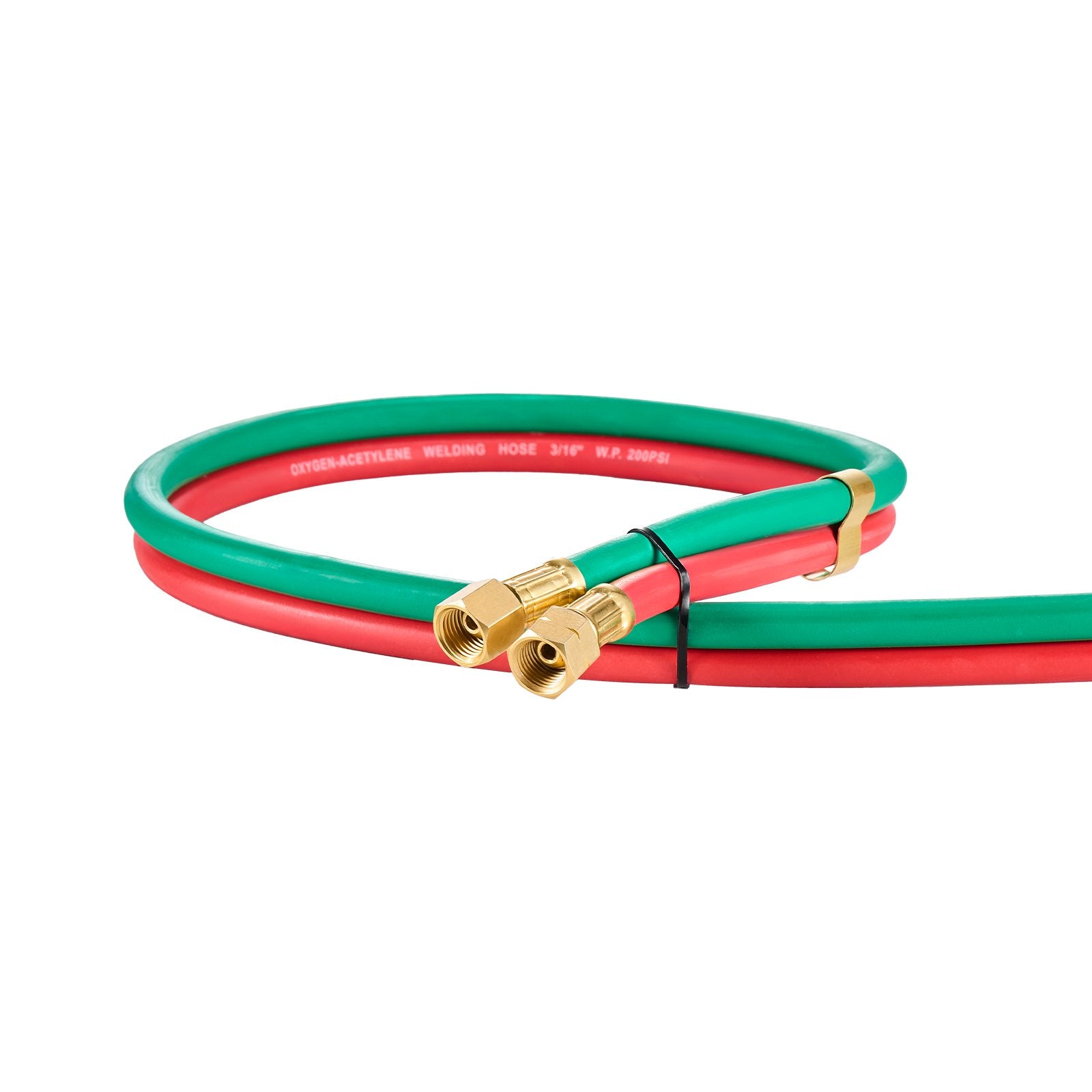 VEVOR Oxygen Acetylene Hose 1/4-Inch x 25FT Oxy Acetylene Hose R Grade 300PSI 