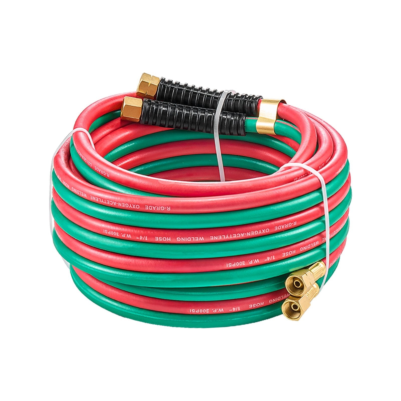 VEVOR Oxygen Acetylene Hose 1/4-Inch x 25FT Oxy Acetylene Hose R Grade 300PSI 