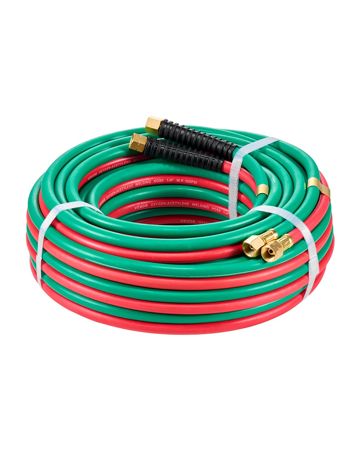VEVOR Oxygen Acetylene Hose 1/4-Inch x 50FT Oxy Acetylene Hose R Grade 300PSI 